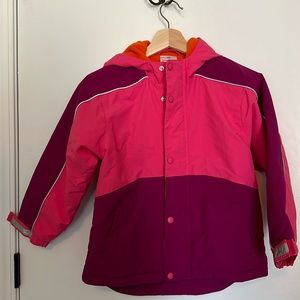 Hanna Andersson pink and purple winter coat